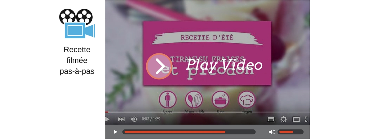 Vidéo recette d'été : tiramisu fraises et picodon