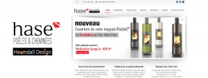 Page d'accueil du site internet vitrine de HASE