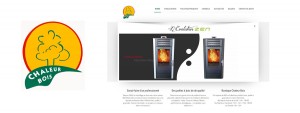 Page d'accueil du site internet vitrine chaleur bois