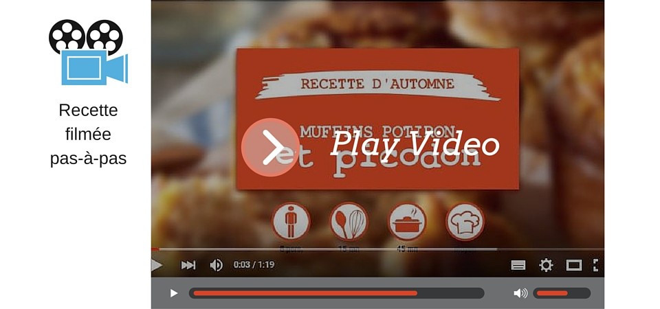 Vidéo recette d'automne : muffins potiron et picodon