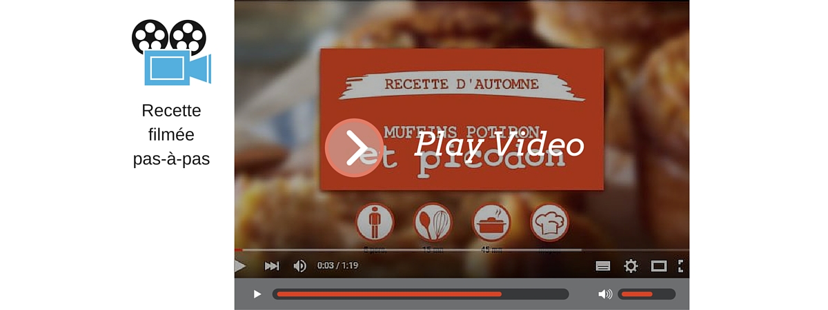Vidéo recette d'automne : muffins potiron et picodon