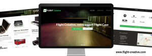 home page du site flight creative, réalisé par Boostacom