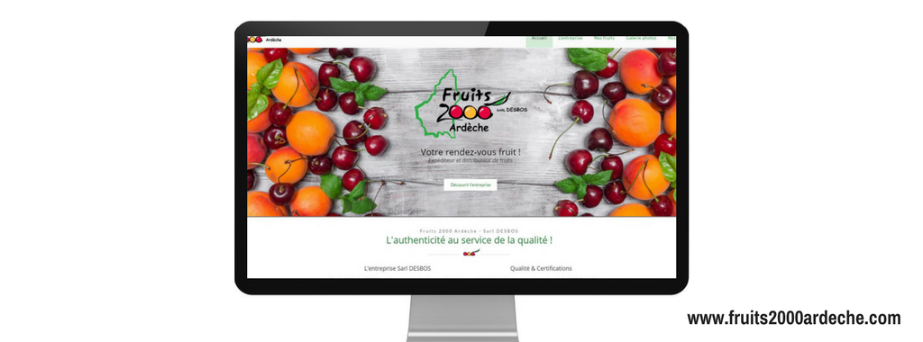 site internet fruits 2000 ardeche