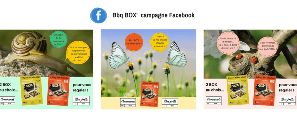 Visuel réalisés par Boostacom pour la campagne Facebook de l'Apéri Box