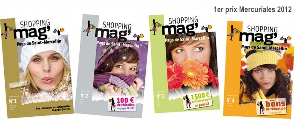 Réalisation d'un magazine trimestriel : SHOPPING’MAG