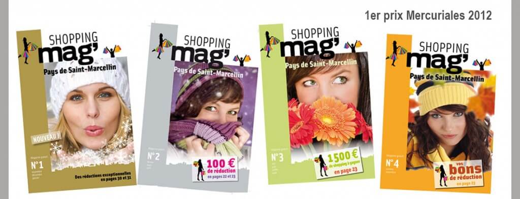 Réalisation d'un magazine trimestriel : SHOPPING’MAG