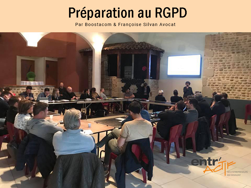 Préparation reglement RGPD_ conférence par Boostacom agence web