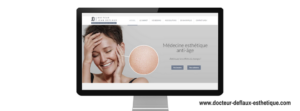 Site internet de Docteur Deflaux Esthétique, créé par l'agence web Boostacom