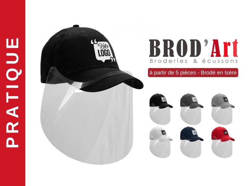 BRDO ART - Visière de protection - Casquette avec visière de protection