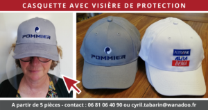 Casquette avec visière de protection - brod art - Facebook